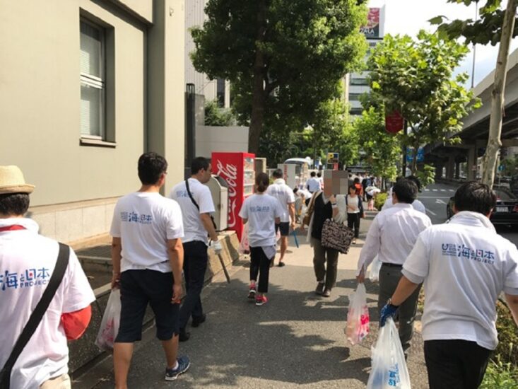 海でつながるゴミ拾いin東京【びわ湖放送 東京支社からも参加してきました！】