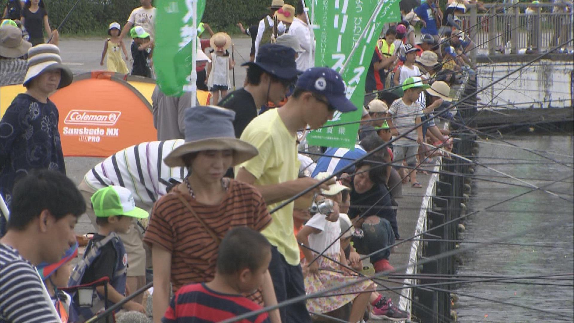 外来魚駆除へ びわこルールキッズ釣り大会 海と日本project In 滋賀県