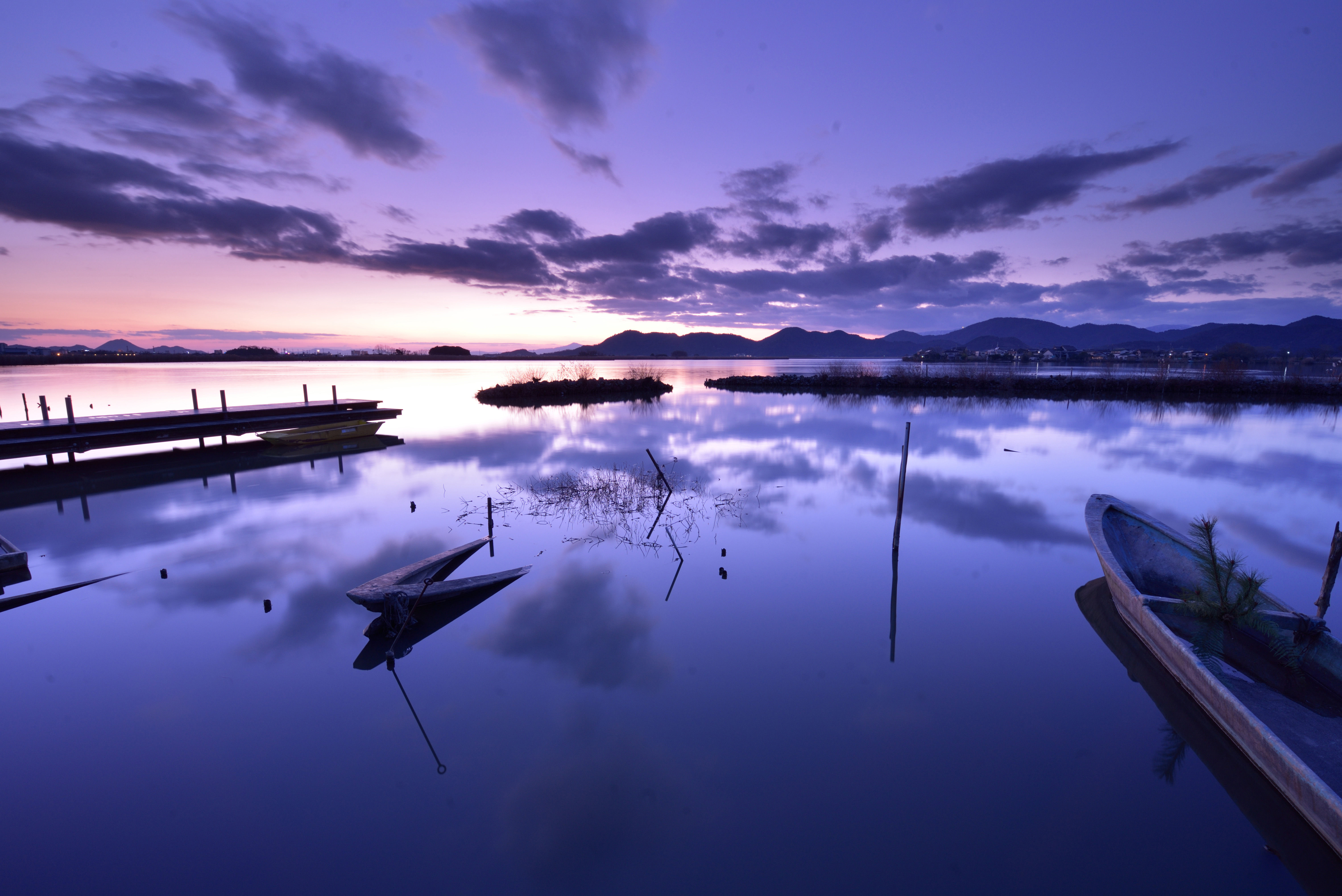 湖北町から見た琵琶湖の景色の写真素材 - ぱくたそ