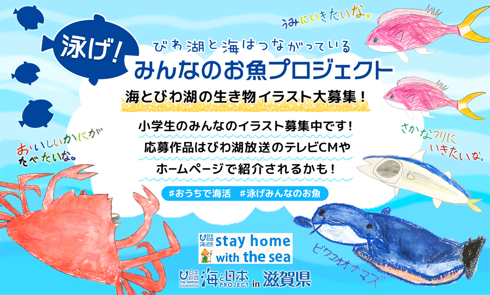 泳げ みんなのお魚プロジェクト イラスト大募集 海と日本project In 滋賀県