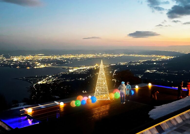 新クリスマススポット！「びわ湖テラス」で琵琶湖の夜景を一望